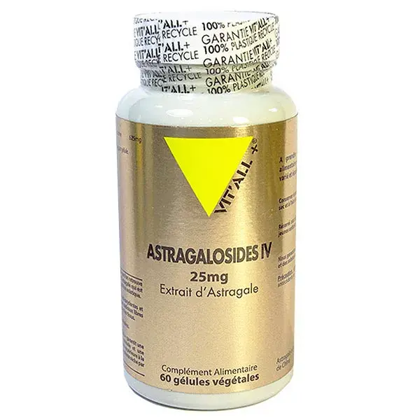 Vit'all+ Astragalosides IV 25mg 60 gélules végétales