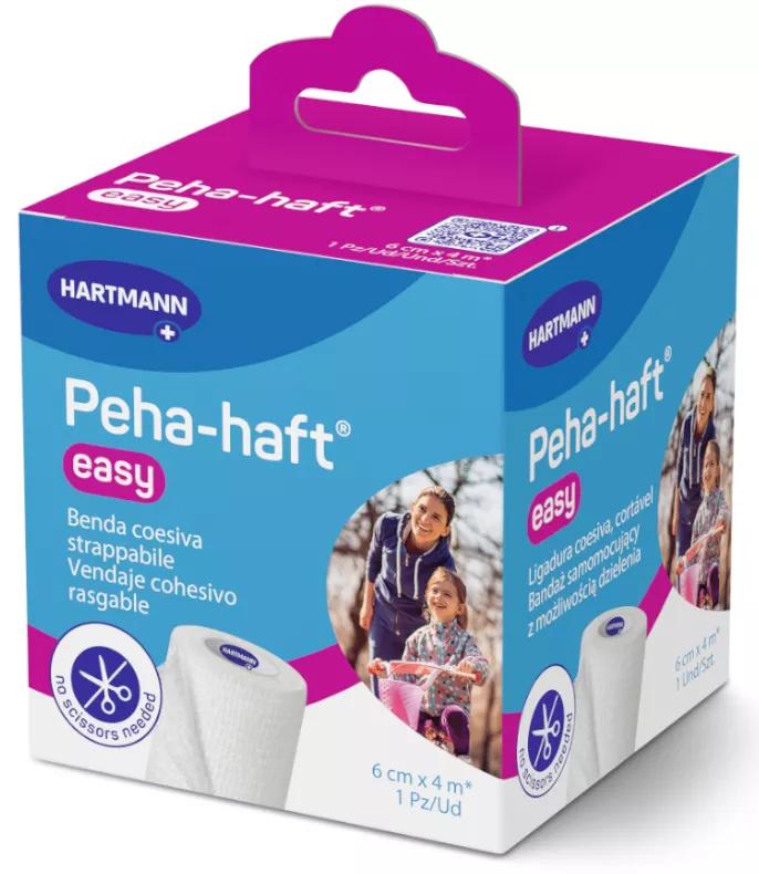 Hartmann Peha-Haft Bandage cohésif élastique facile sans ciseaux 6 cm x 4 m