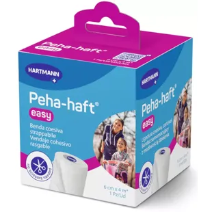 Hartmann Peha-Haft Easy Elastic Cohesive Bandage Without Scissors 6cmx4m