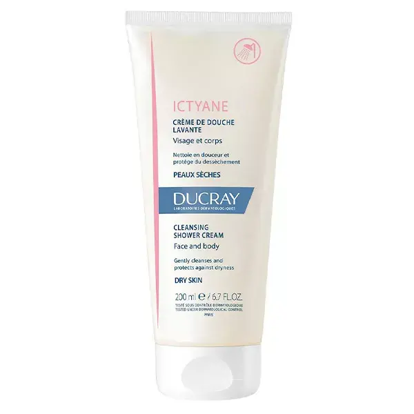 Ducray Ictyane Face and Body Shower Cream 200ml