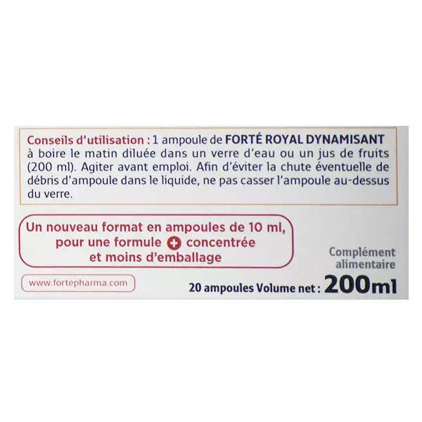 Forté Pharma Forté Royal Dynamisant 20 ampollas