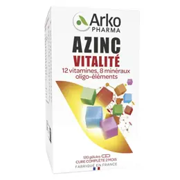 Arkopharma Azinc Adulte Vitalité Vitamines C & E Zinc 120 gélules