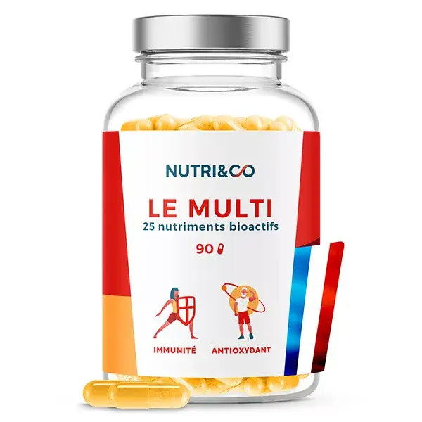 Nutri&Co Le Multi Multivitamines 25 nutriments pour l'Immunité 90 gélules