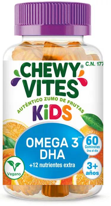 Chewy Vites Omega 3, Vitaminas e Minerais Crianças TLC 60 Uds