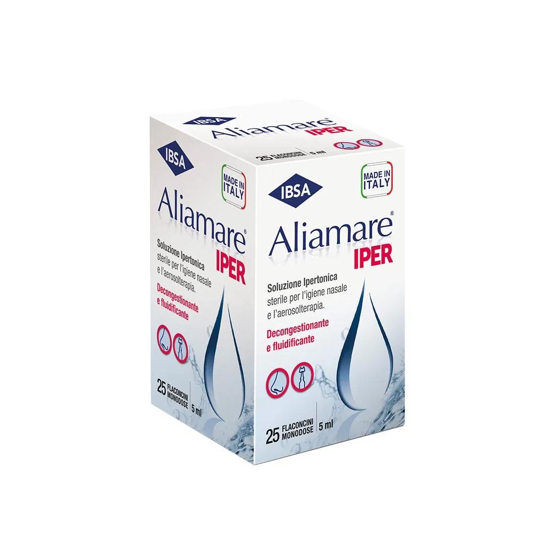 Aliamare Iper Soluzione Ipertonica Igiene Nasale 25 Flaconcini Monodose