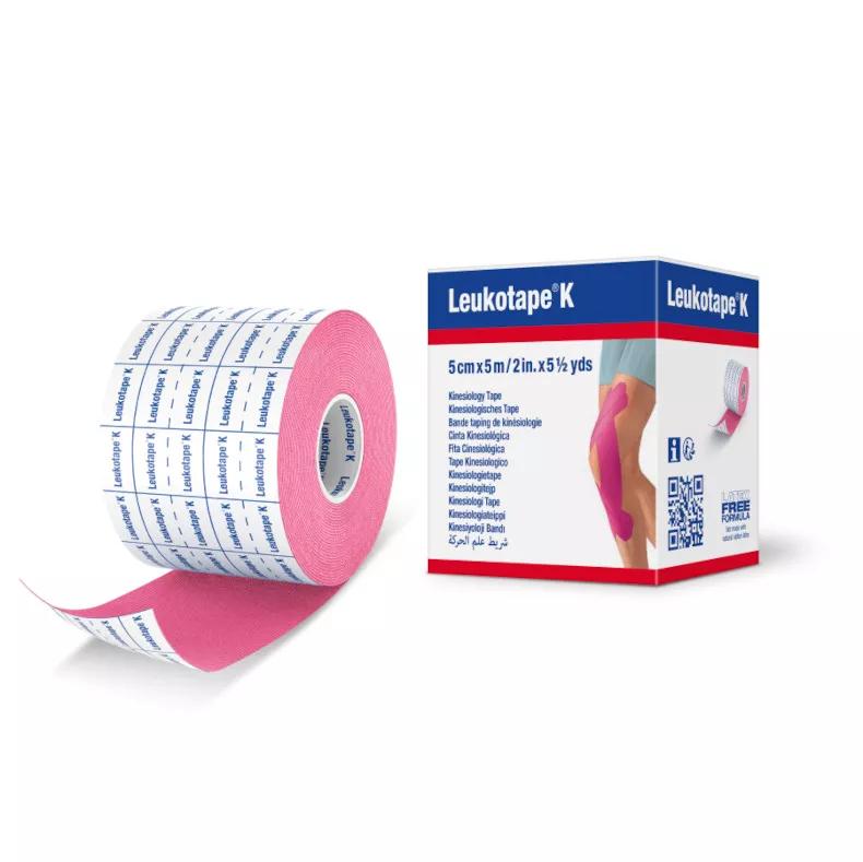 Leucotape K, rosa, 5 cm x 5 cm