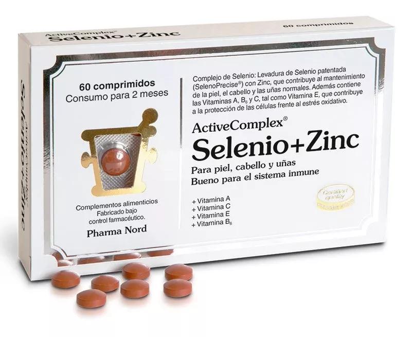 Antioxydants ActiveComplex Sélénium + Zinc 60 Comprimés Pharma Nord