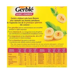 Gerblé Sport Barres Banane 6 x 25g