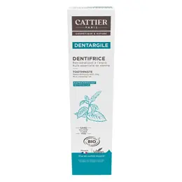 Cattier Dentargile Dentifrice Menthe Bio 75ml