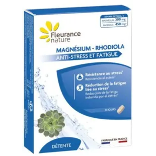 Fleurance Nature Magnesium Rhodiola Anti Stress 30 Tablets