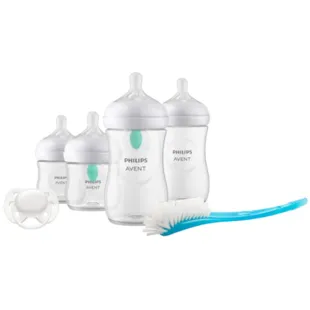 Philips Avent Pack Airfree 4 mamadeiras + chupeta + escova