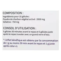 Phytaya Digestion Charbon Végétal Activé 200 gélules