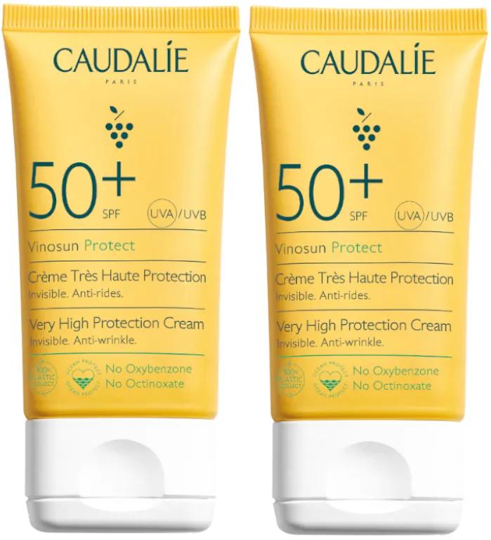 Caudalie Anti-Wrinkle Facial Sun Cream SPF50+ 2x50 ml