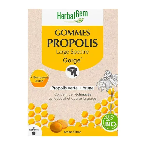 Herbalgem Propolis Gommes Bio 45g