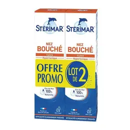 Stérimar Hypertonique Nez Bouché Spray Lot de 2 x 100ml