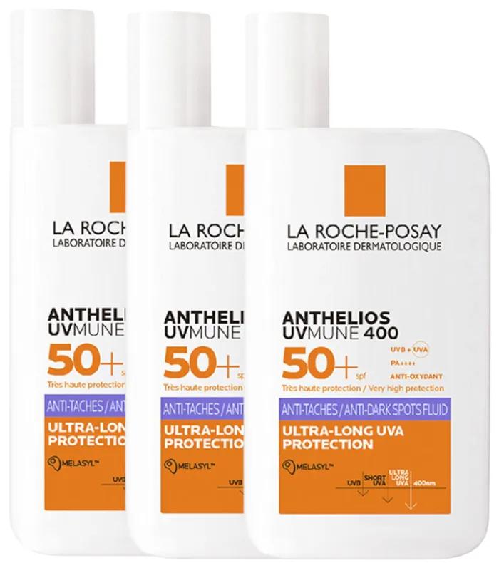 La Roche Posay Anthelios UV-MUNE 400 Anti-Flecken-Fluid SPF50+ 3x50 ml