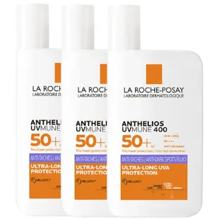La Roche Posay Anthelios UV-MUNE 400 Anti-Stain Fluid SPF50+ 3x50 ml