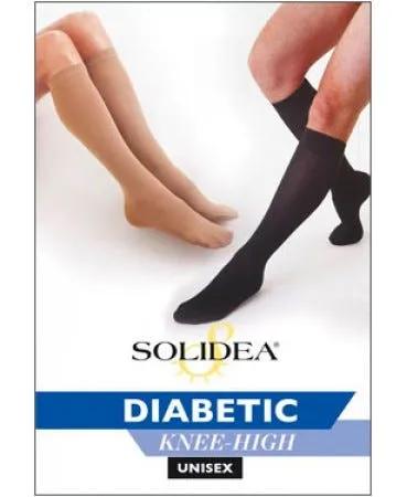 Solidea Diabetic Knee-High Gambaletto Compressivo Colore Bianco Taglia 3 L