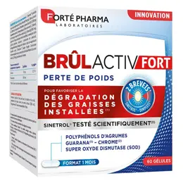 Forté Pharma Brûlactiv Fort Perte de poids Guarana Agrumes Chrome 60 gélules