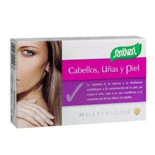 Santiveri Cabello, Uñas, Piel + Biotina 48 Comprimidos