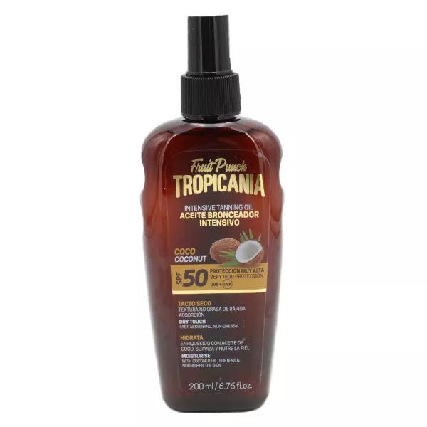 Tropicania Protezione Crema Solare Abbronzatura Intensa Noce di Cocco SPF50 200ml