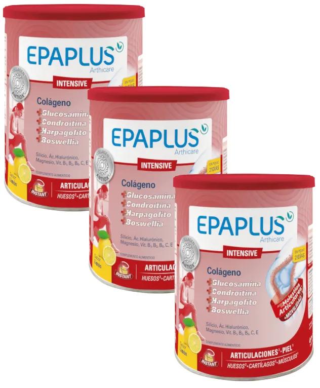 Epaplus Arthicare Collagène Intensif Saveur Citron 3x278 gr