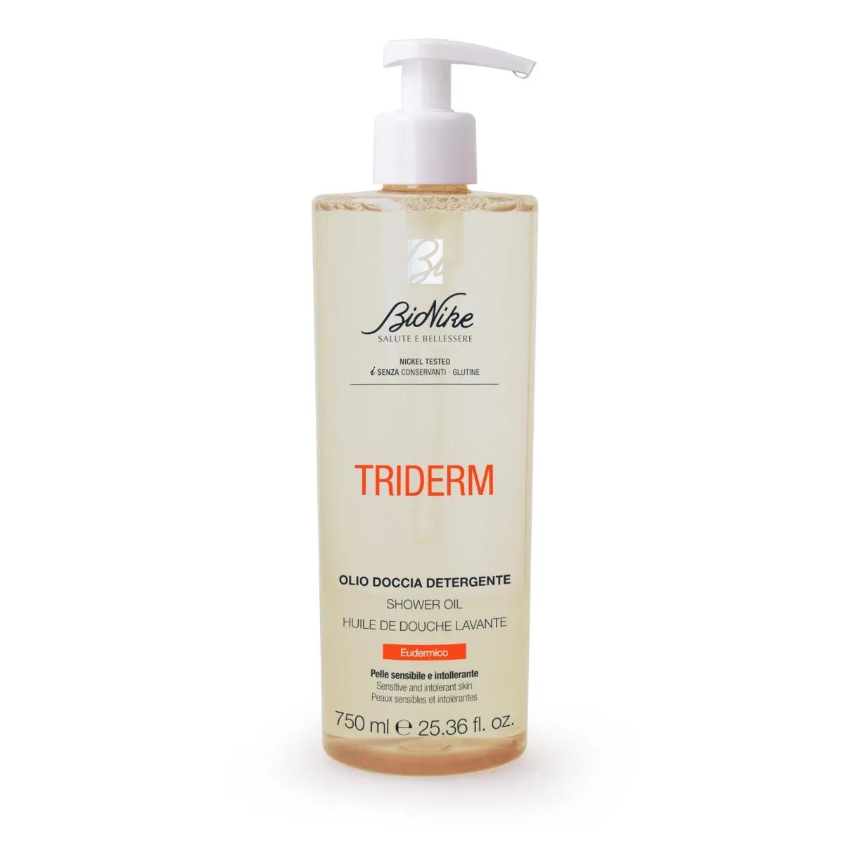 Bionike Triderm Olio Doccia Detergente Eudermico per Pelle Secca e Molto Secca 750 ml