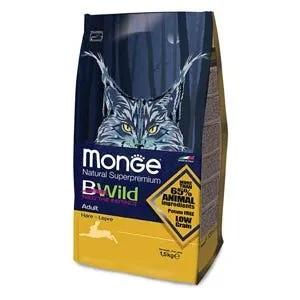 Monge B Wild Adult Con Lepre Cibo Secco Per Gatti Adulti Sacco 1,5 Kg