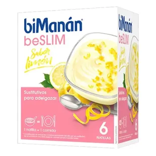 BiManán BeSlim Natillas Sabor Limón 6 Sobres