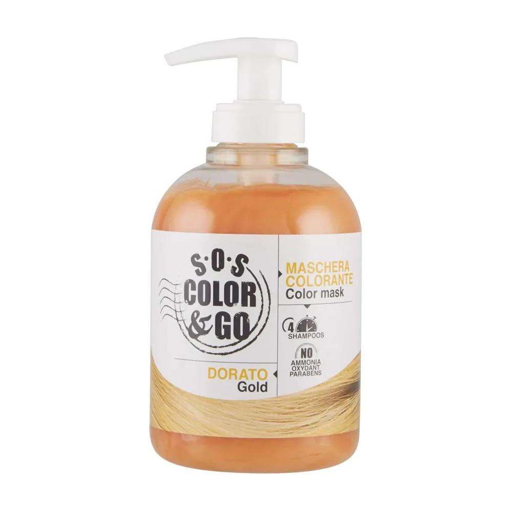 S.O.S Color & Go Maschera Colorante Per Capelli Condizionante Dorato 300 ml