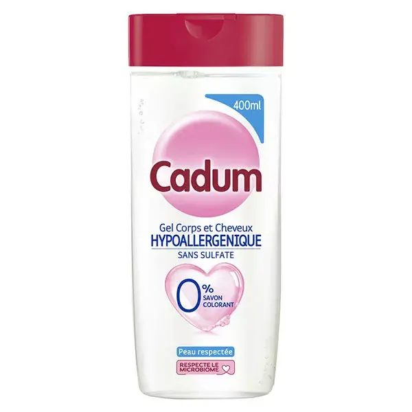 Cadum Gel Corps et Cheveux Hypoallergénique Sans Sulfate 400ml