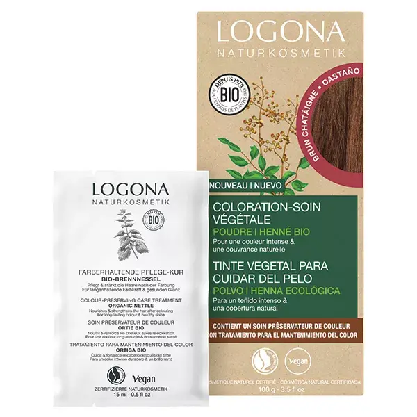 Logona Coloration-soin brun châtaigne 100g