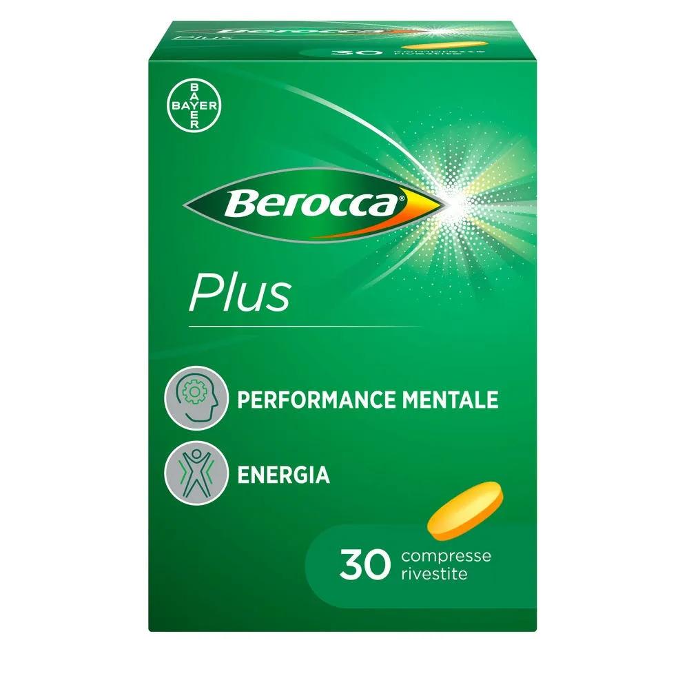 Berocca Plus Integratore Vitamine e Minerali per Energia, Concentrazione e Memoria, 30 Compresse