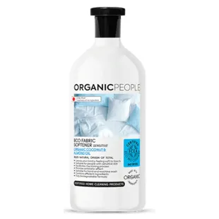 Organic People Delicate Fabric Softener, Eco-Friendly Coconut and Almond Oil, 1000 ml