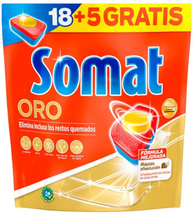 Somat Lavavajillas Pastillas Oro 18+5 uds