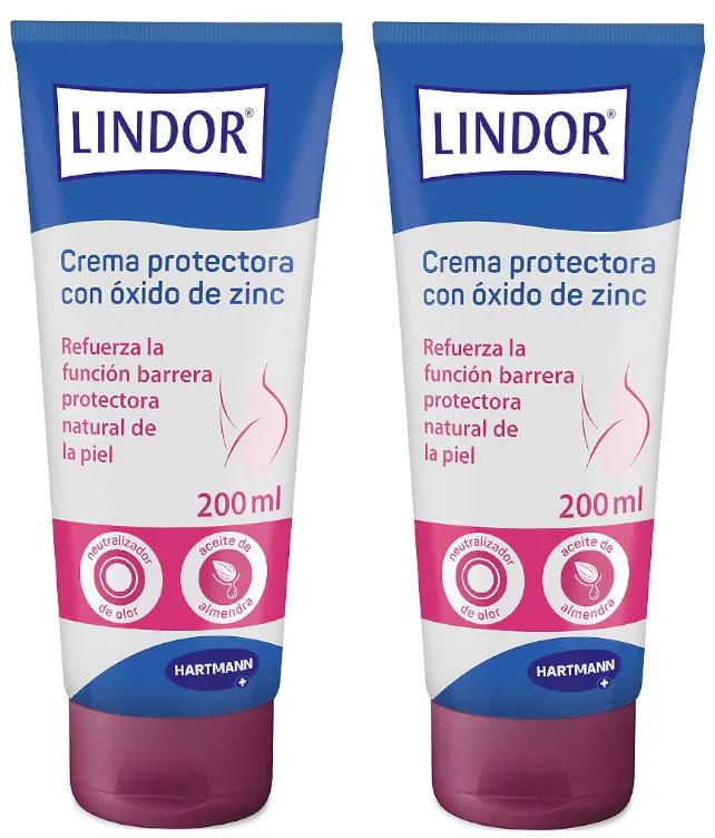 Lindor Zinkoxide Huidbeschermende Crème 2x200 ml