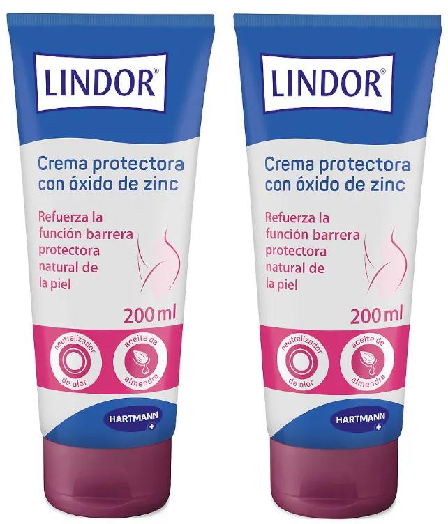 Lindor Skin Protective Cream Zinc Oxide 2x200 ml