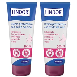 Lindor Creme Protetor de Pele com Óxido de Zinco 2x200 ml