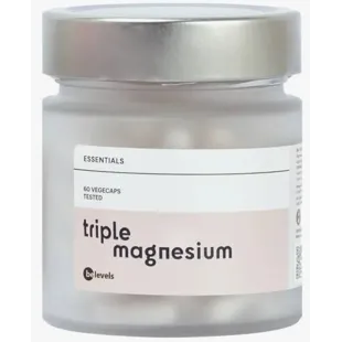 be levels Triplo Magnésio 60 Cápsulas Vegetais