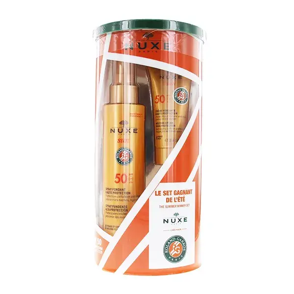 Nuxe Cofanetto Sun Spray SPF50 150 ml + Crema SPF50+ 30 ml "Roland Garros"