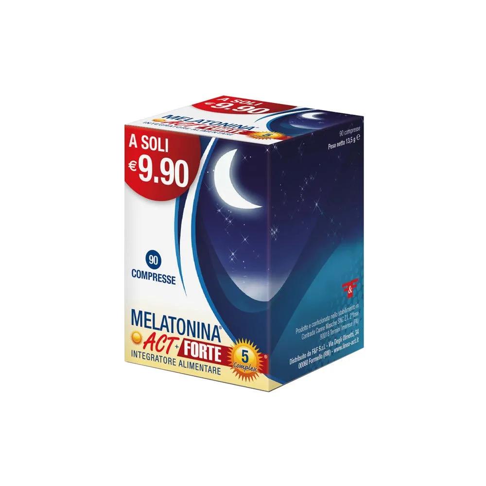 Melatonina Act Forte + 5 Complex Integratore 90 Compresse