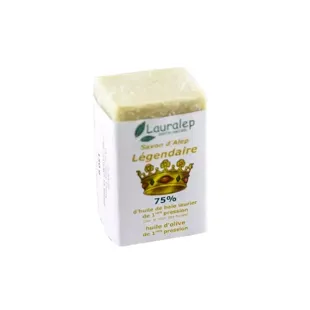 Lauralep Sapone d'Aleppo Leggendario 75% di Oli di Alloro 150g