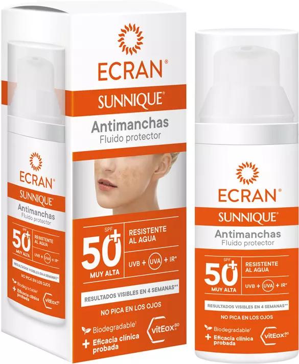 Ecran Sunnique Fluido Protector Facial Anti-Manchas SPF50+ 50 ml