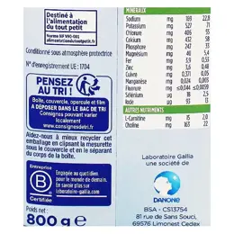 Gallia Calisma Bio 1er Age 800g