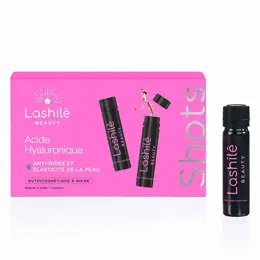 Lashilé Beauty Shots Acide Hyaluronique 150 mg Zinc Anti-rides et élasticité de la peau 14 shots