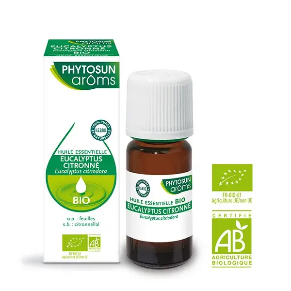 Phytosun Arôms Huile Essentielle Eucalyptus Citronné Bio 10ml