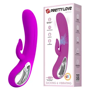 Pretty Love Nicola Rabbit Vibrator with Clitoral Suction 12 Functions