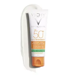 Vichy Capital Soleil Crème Solaire Visage Matifiante 3 en 1 SPF50+ 50ml