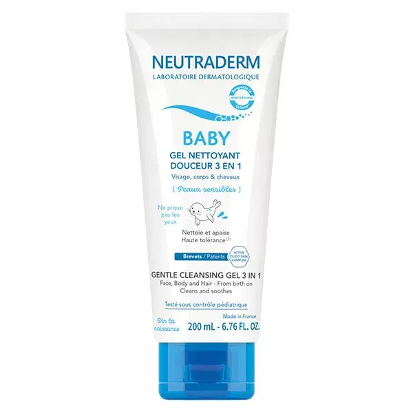 Neutraderm Baby Gel Nettoyant Douceur 3 en 1 200ml