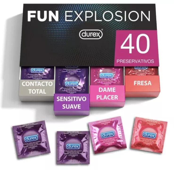 Durex Préservatifs Mixtes Fun Explosion 40 unités